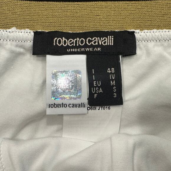 13-72 ROBERTO CAVALLI Men's NWT Cotton Boxer Brief Underwear White S - Picture 4 of 6